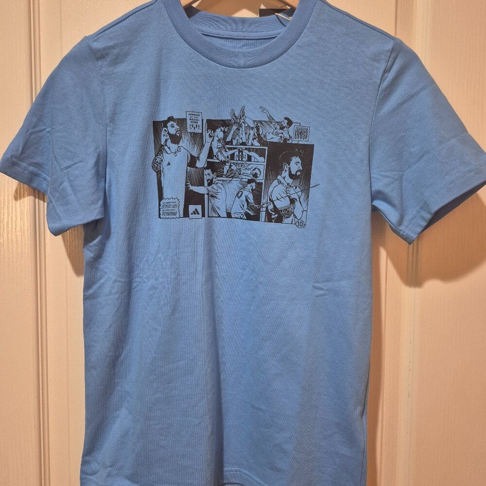 Adidas Messi Graphic Comic T-Shirt - Youth Medium (11/12)- BNWT